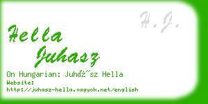 hella juhasz business card